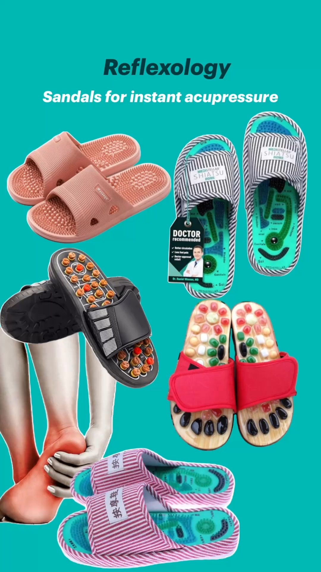 Have you tried any of these?

Each of these are just about a 4 star rating on Amazon; however, I understand that not everything is for everyone. What might work for you might be the worst thing for someone else.

That said.

Acupressure is a traditional Asian healing practice to release tension, reduce pain, and improve overall well-being by applying pressure to certain parts of the body.

I reckon, you should try it at least three times to see if it could help you.

#LTKShoeCrush