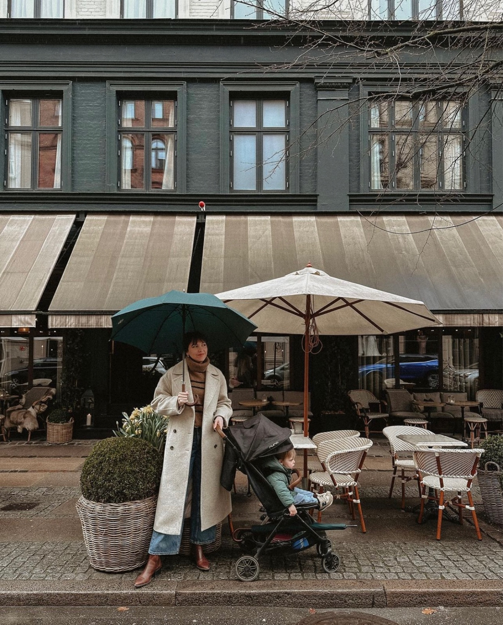 Denim jeans, women’s wool coat and sweater 

#LTKstyletip