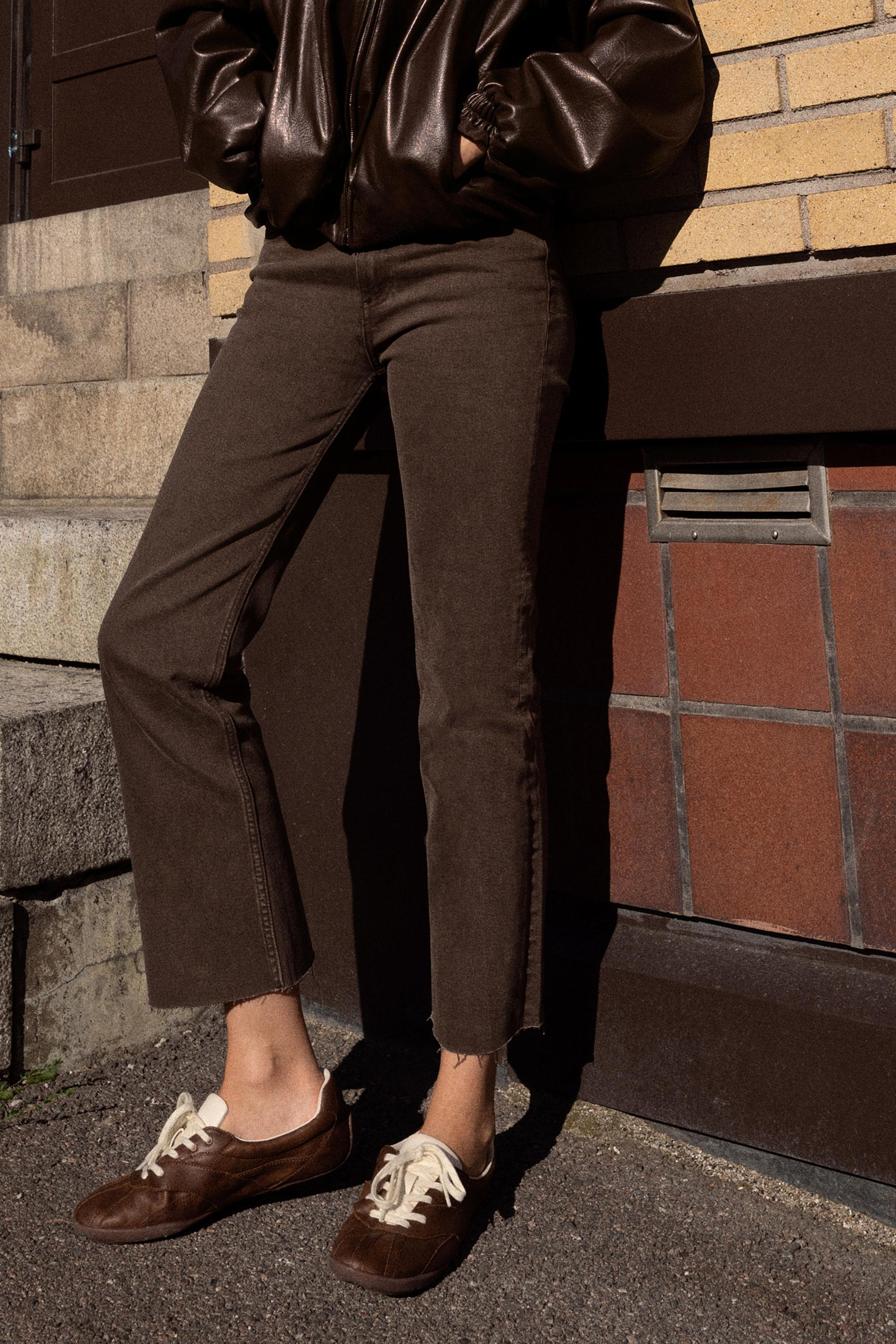 TRF HIGH-WAISTED CROPPED FLARE JEANS | Zara US