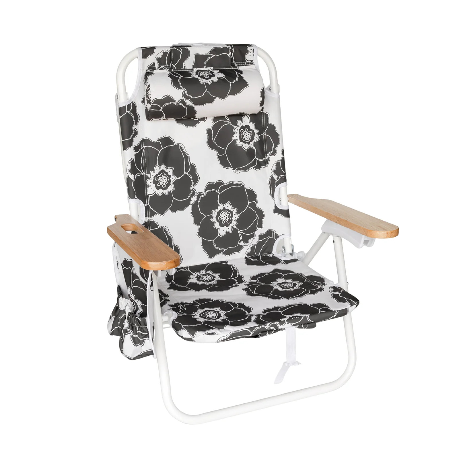 Vivienne Floral Beach Chair | Black & White | Gray & Fay | Gray and Fay