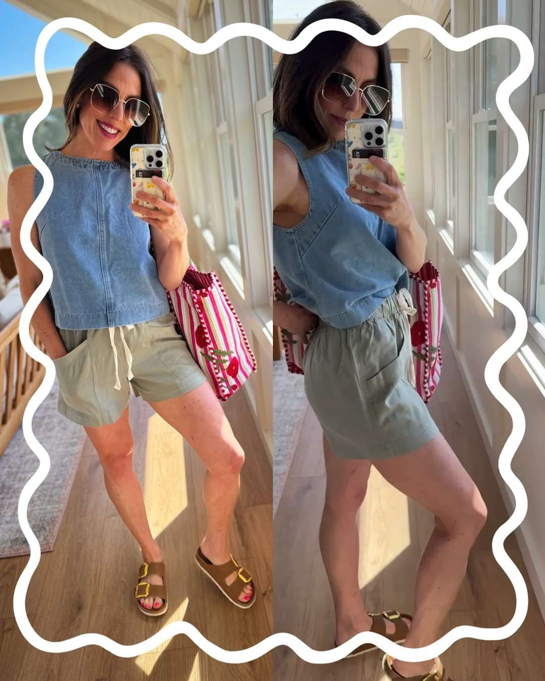 another pair of Target linen shorts for the win! 

 #LTKootd #LTKSeasonal #LTKOver40