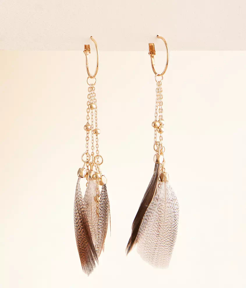 Feather Fringe Earringboutique by BKEPrice $12.99What do you want to know about this product?Ask... | Buckle