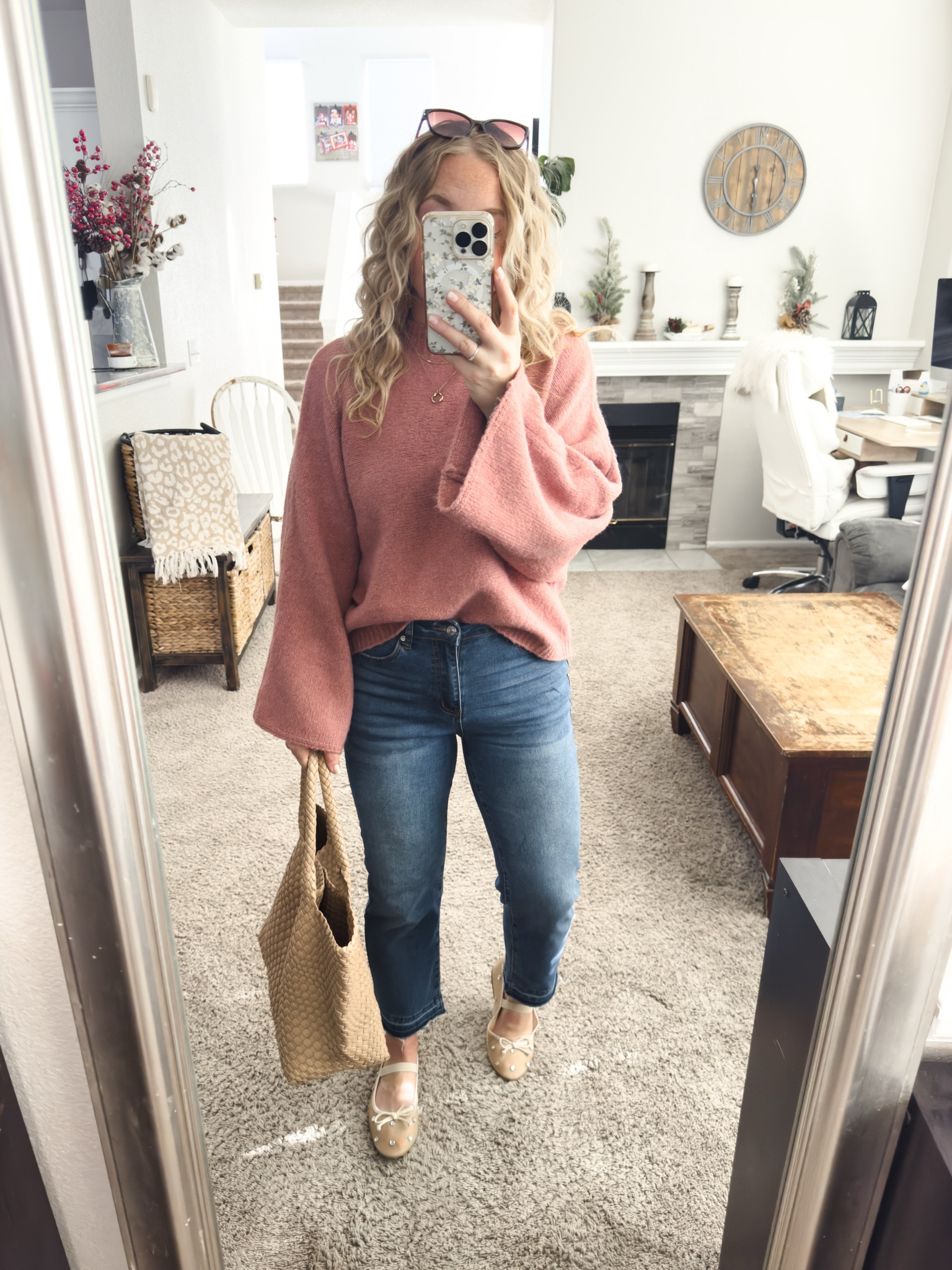 Pink sweater from chicwish, would be so cute for Valentine’s Day! Jeans run big, I went down a size






Valentine’s Day outift
Ballet flats
Tote bag

Winter outfit
Winter fashion
Amazon winter outfits
Trending winter fashion 
 casual winter outfits | winter fashion | size 4-6 | cold weather outfits | winter outfit ideas | layering outfit for the cold| winter fashion 2026 | outfit inspo | outfit ideas | winter outfits amazon  | casual outfit Ideas  | Outfits | Amazon Casual Outfit | Cute casual outfits | Preppy Outfit 

#LTKPetite #LTKSeasonal #LTKootd