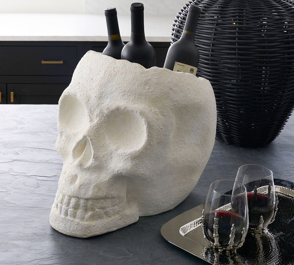 Figural Skull Teracotta Party Bucket | Pottery Barn (US)