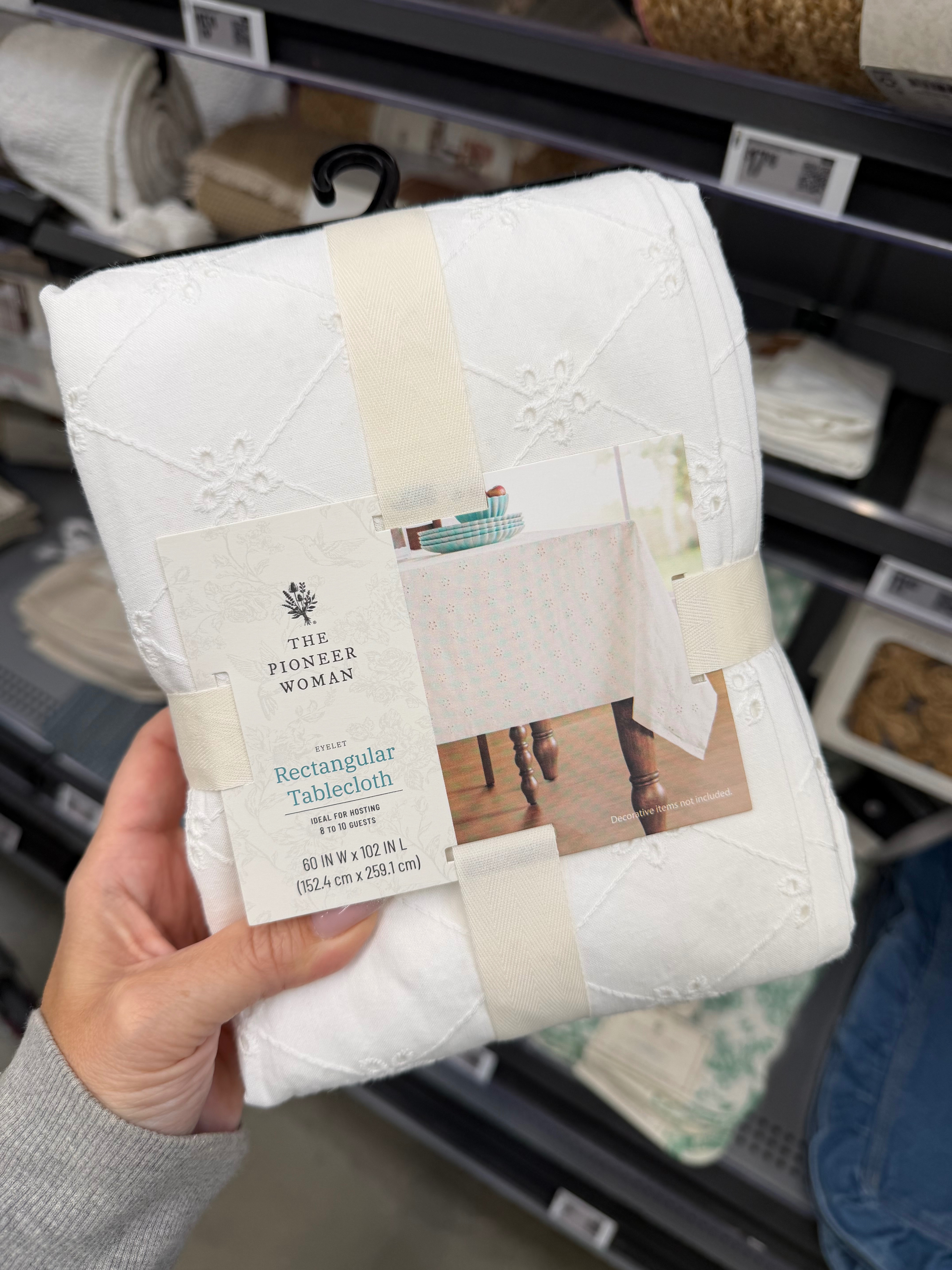 The most beautiful eyelet table cloth from Walmart! 

 #LTKHome #LTKFindsUnder50 #LTKFindsUnder100