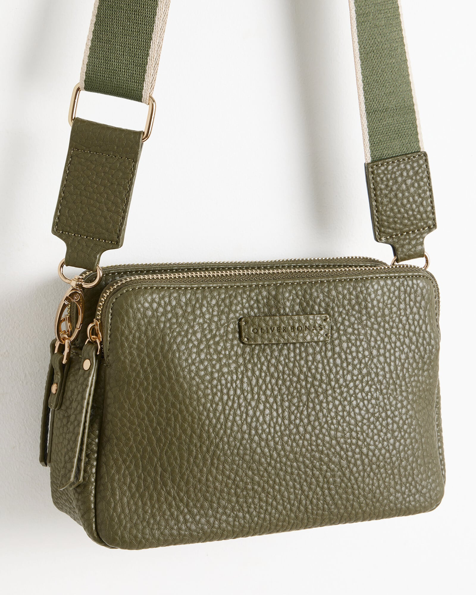 Isla Khaki Green Crossbody Bag | Oliver Bonas | Oliver Bonas (Global)