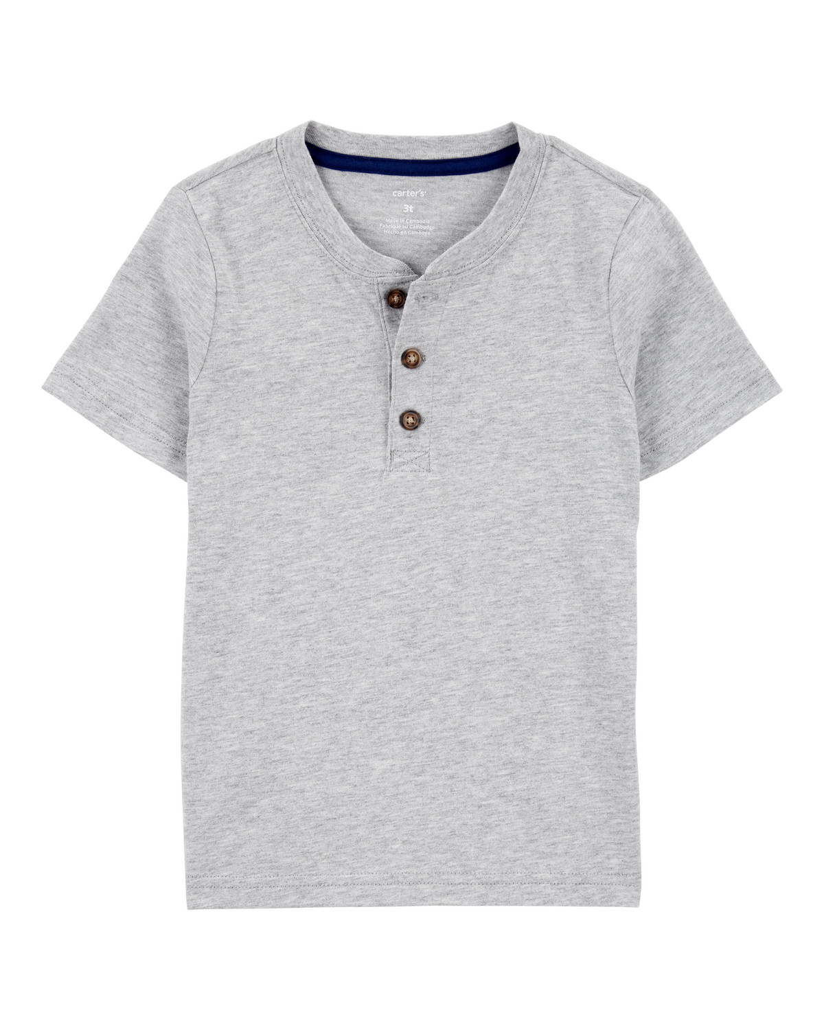 Toddler Short-Sleeve Henley Tee | Carter's Inc