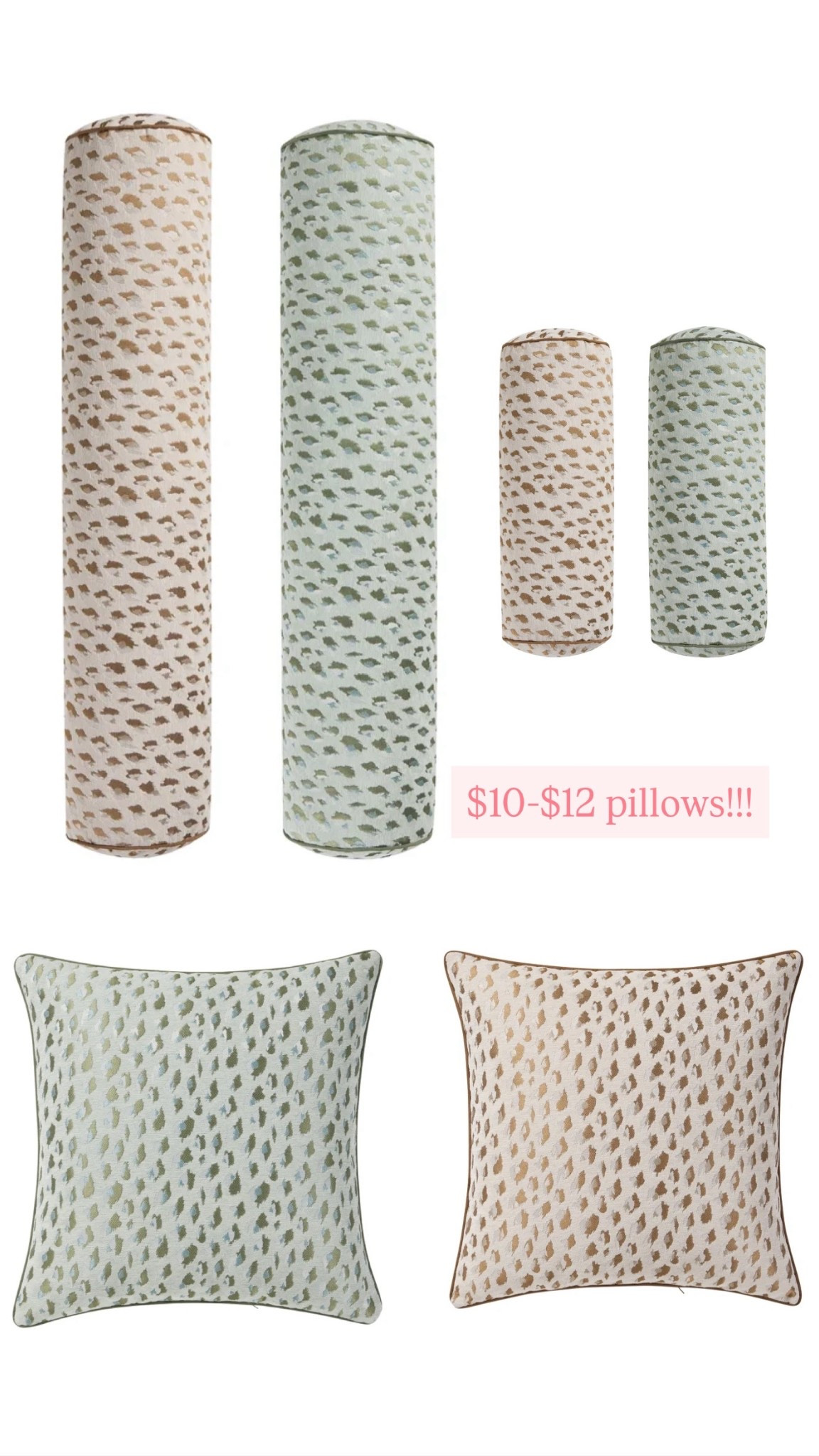 Upholstered pillows! ($10-$12!!) 
#decor #homedecor 

#LTKSeasonal #LTKmomlife #LTKHome