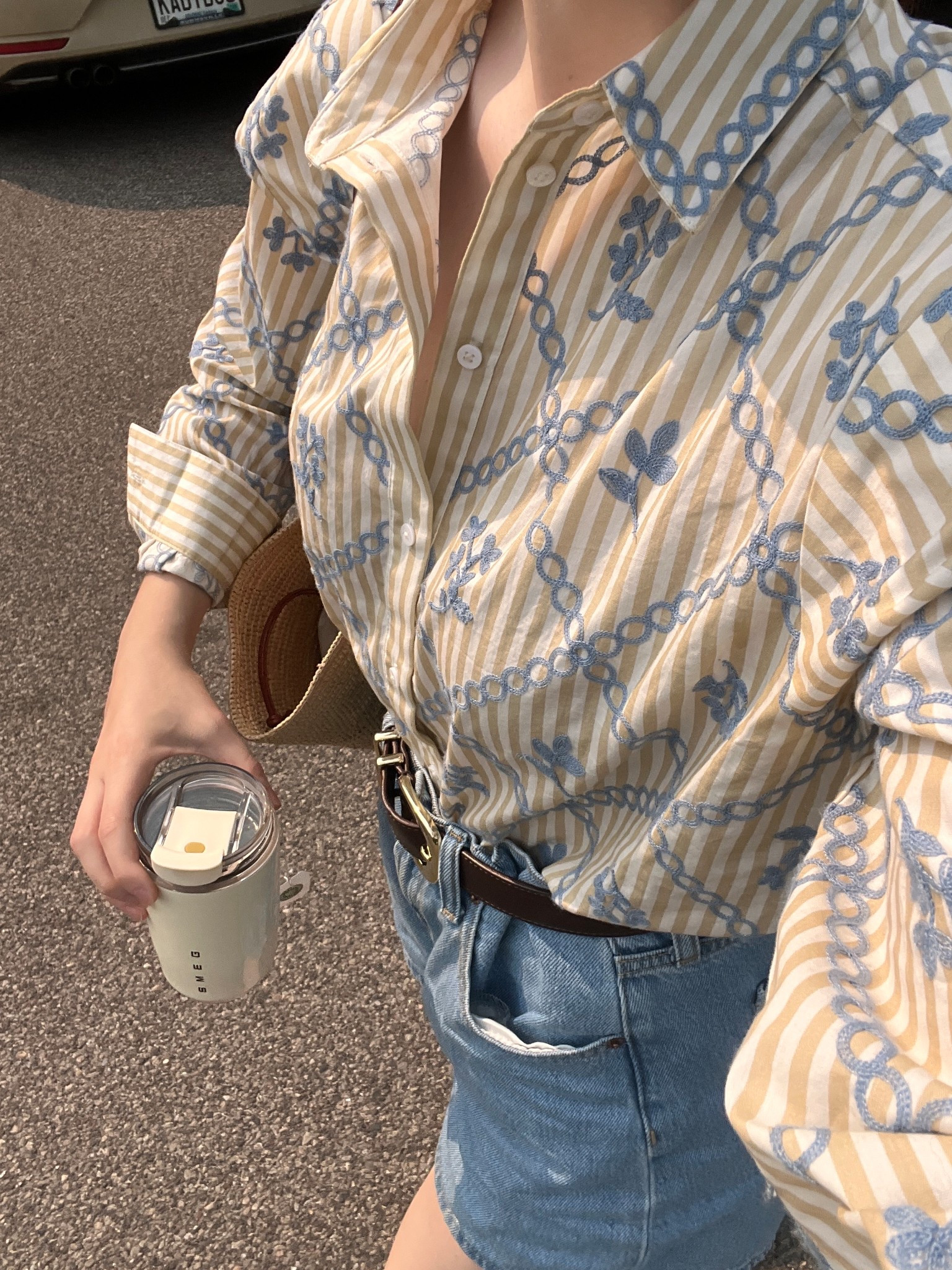cute breezy summer outfit for a walk along the lake. I adore the embroidered button up - the perfect top layer! Also sized up one size on the shorts for a baggy fit  

#LTKWorkwear #LTKSummerEdit #LTKFindsUnder100