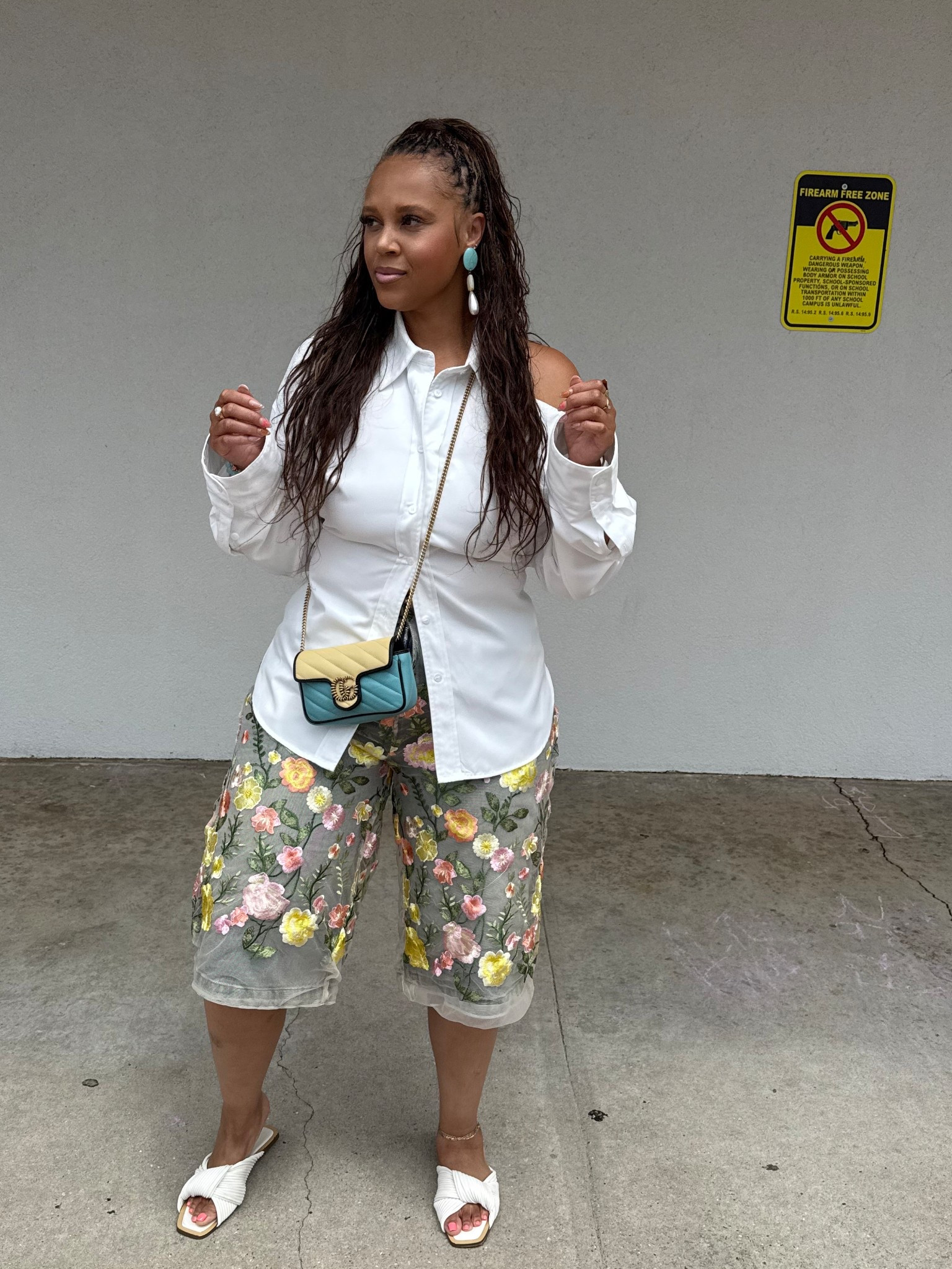 Akira floral shorts 