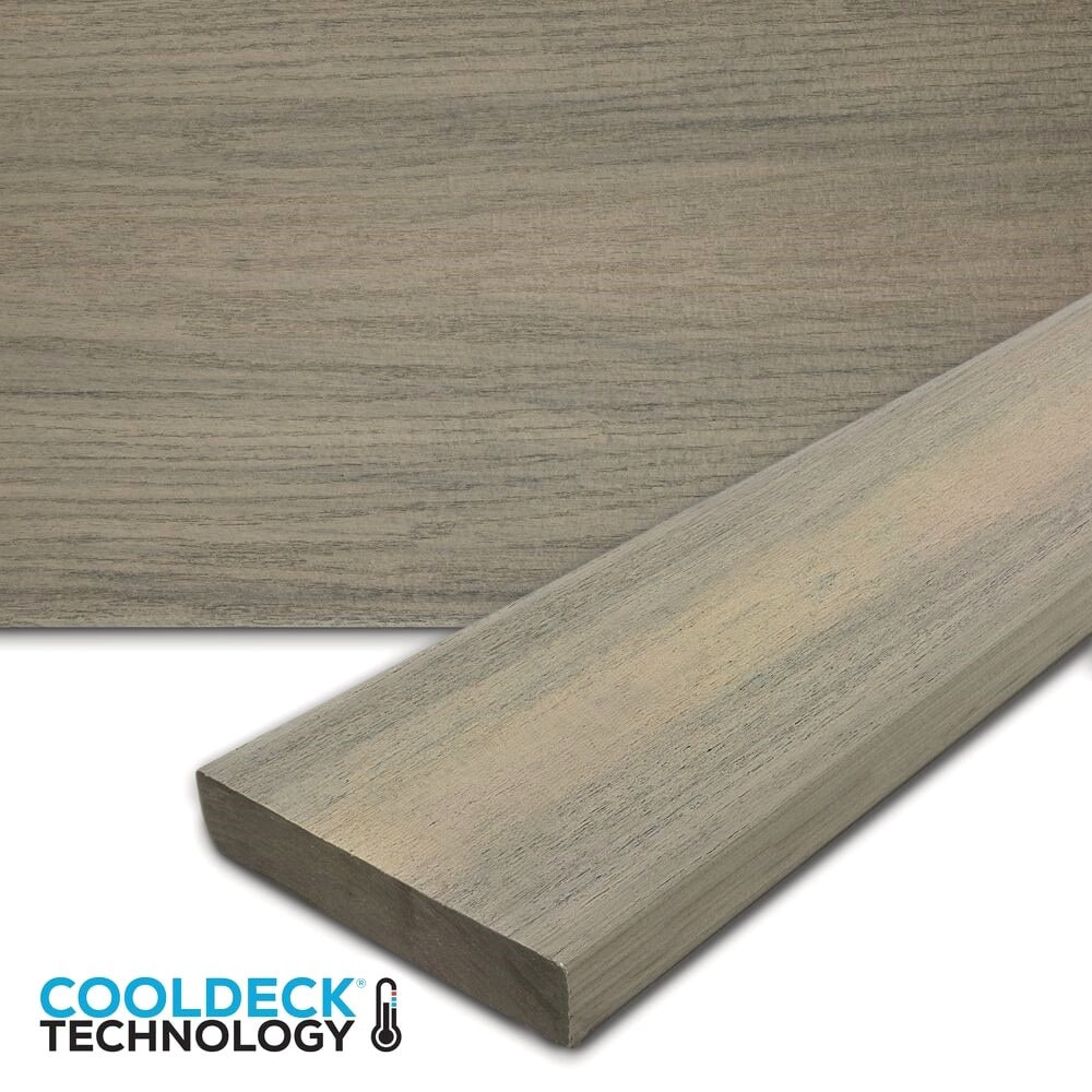 MoistureShield Meridian 1-in x 6-in x 20-ft CoolDeck Catalina Composite Deck board one_size in Gray | 13550267 | Lowe's