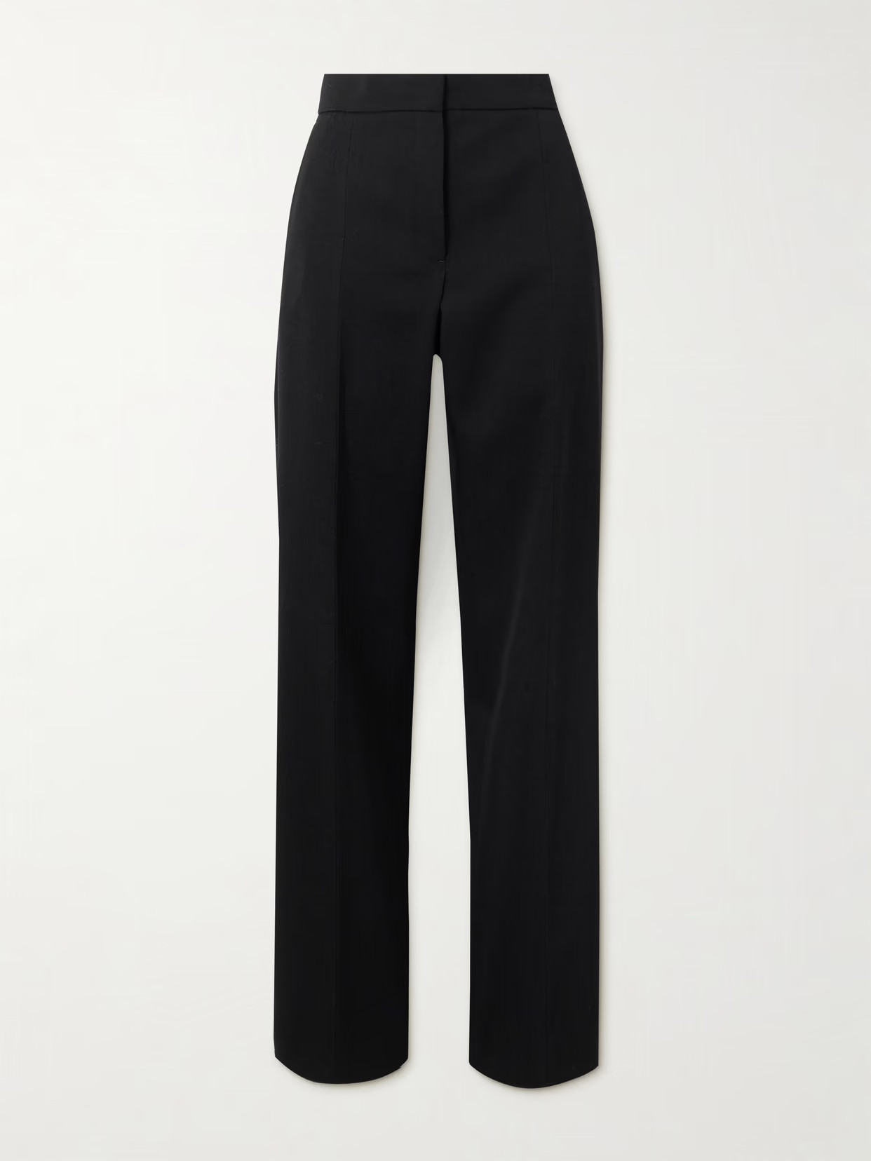 Jil Sander - Grain De Poudre Wool Straight-leg Pants - Black | NET-A-PORTER (US)