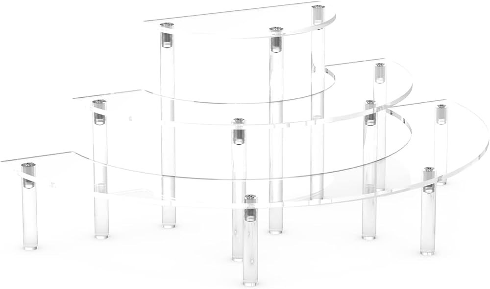 Acrylic Risers For Display , 3 Tier Clear Acrylic Risers Display Stand For Collectibles Display ,... | Amazon (US)