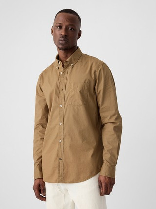Stretch Poplin Shirt in Standard Fit | Gap Factory