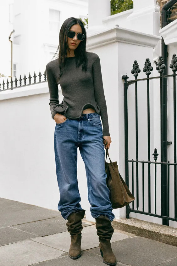 FRILLED KNIT JUMPER | Zara UK