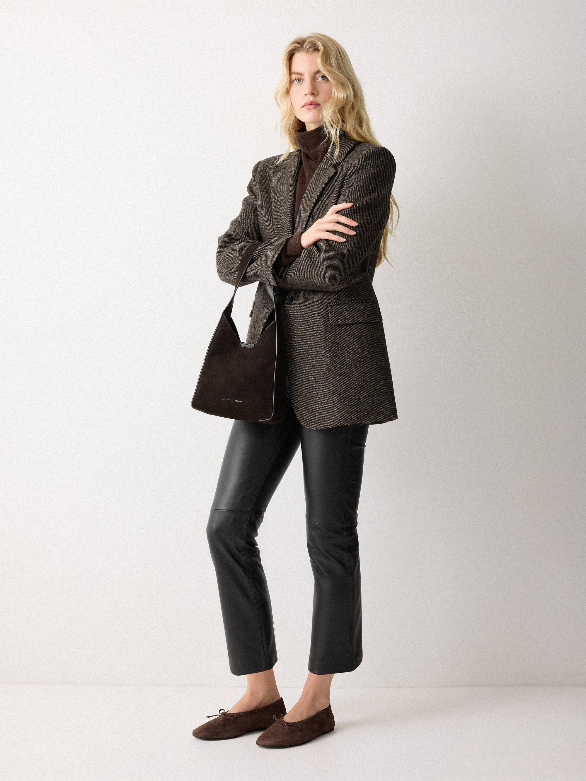 Leather Lea Trouser | Black | Jigsaw (UK)