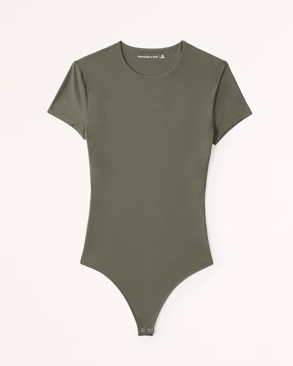Soft Matte Seamless Tee Bodysuit | Abercrombie & Fitch (US)
