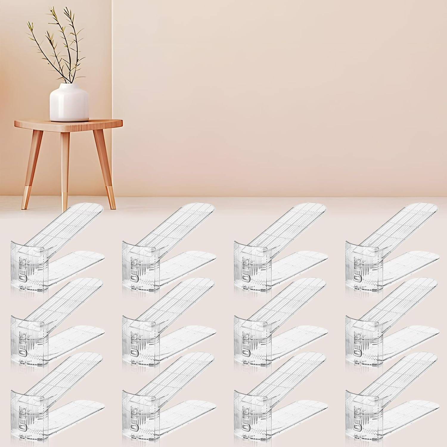 Shoe Slots Organizer for Closet,12PACK Shoe Stacker Shoe Rack Organizer for Closet Space Saver St... | Amazon (US)