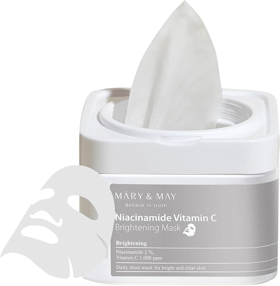 Mary&May Niacinamide Vitamin C Daily Mask - Quick Dispenser Type Korean Face Mask Sheet for Radia... | Amazon (US)