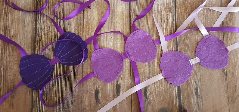 Mermaid Sea Shell Top Girls Toddler Mermaid Costume - Etsy | Etsy (US)