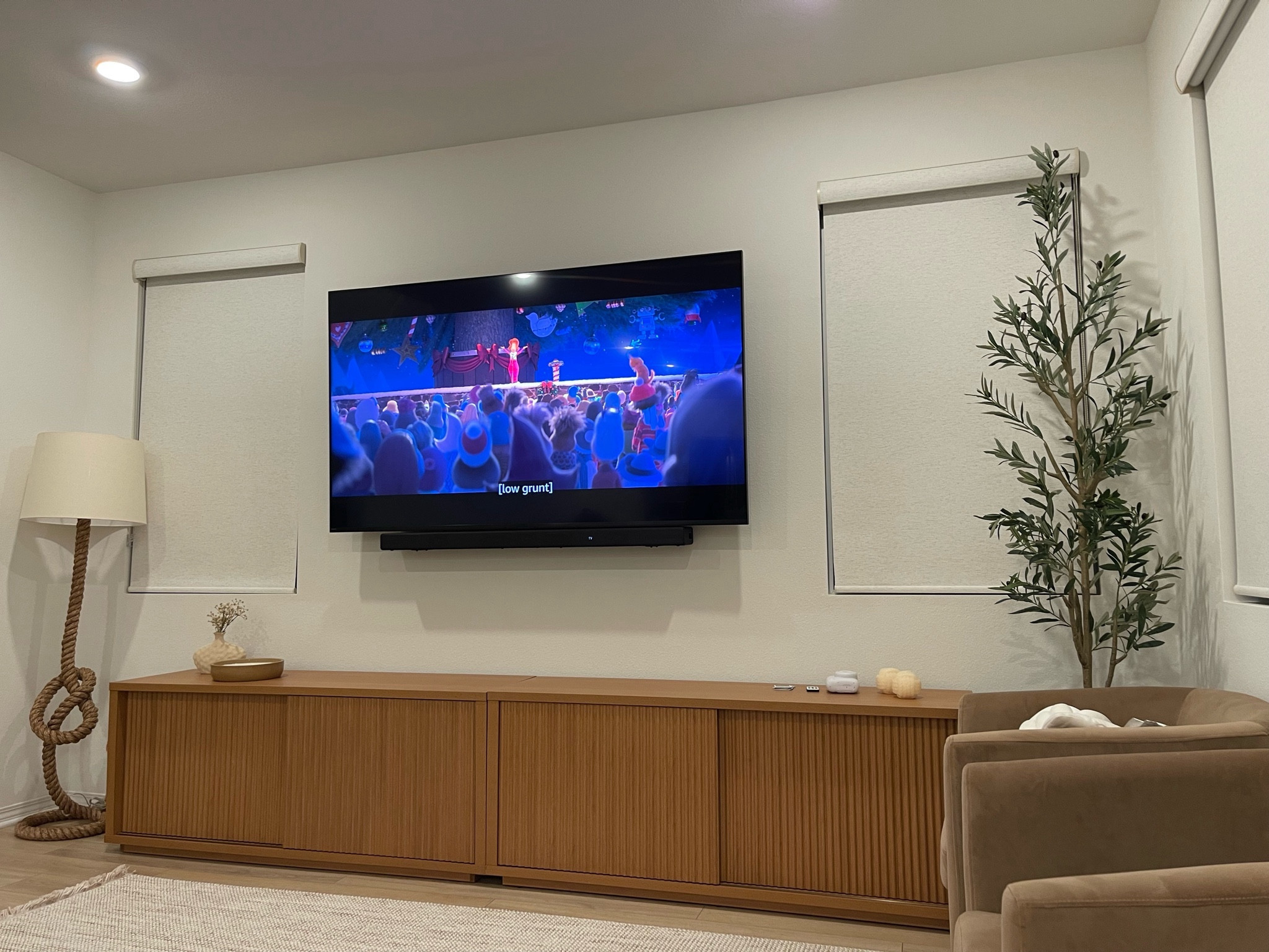Modern organic affordable home decor tv console 

#LTKstyletip #LTKhome #LTKfamily