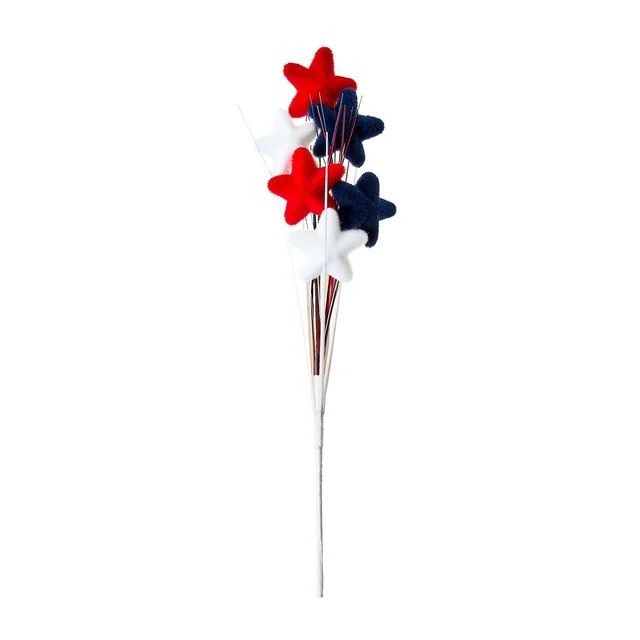 Patriotic Multi-Color Star Decorative Pick, by Way To Celebrate | Walmart (US)