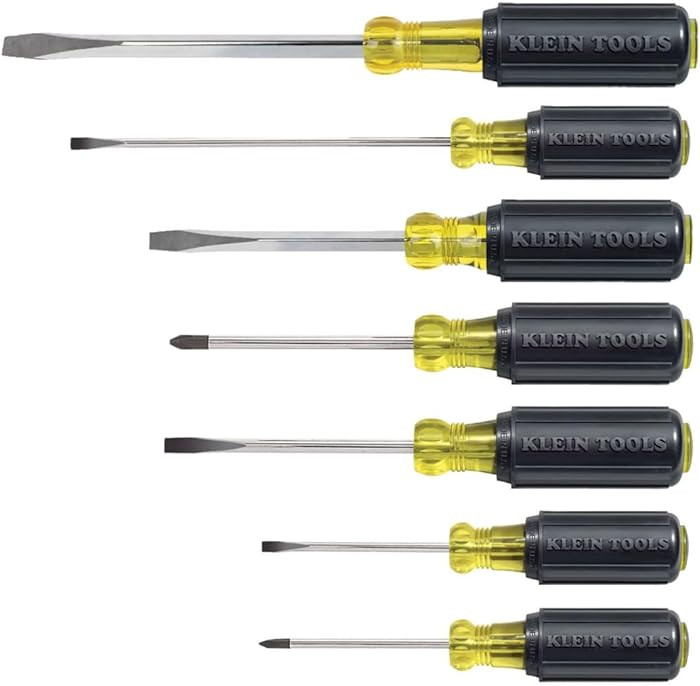 Klein Tools 85076 Screwdriver Set, Made in USA, Slotted and Phillips Screwdrivers with Non-Slip C... | Amazon (US)