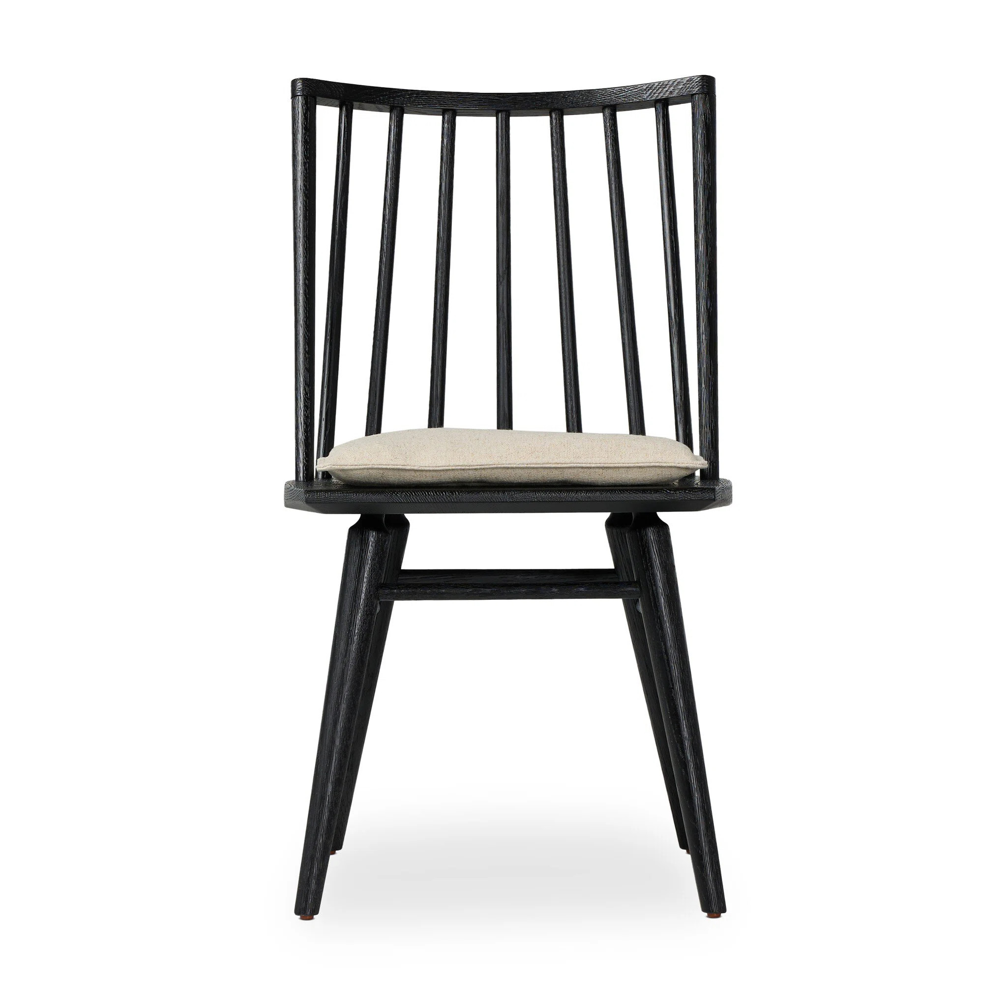 Four Hands Lewis Windsor Chair With Cushion-Black Oak | Perigold | Perigold