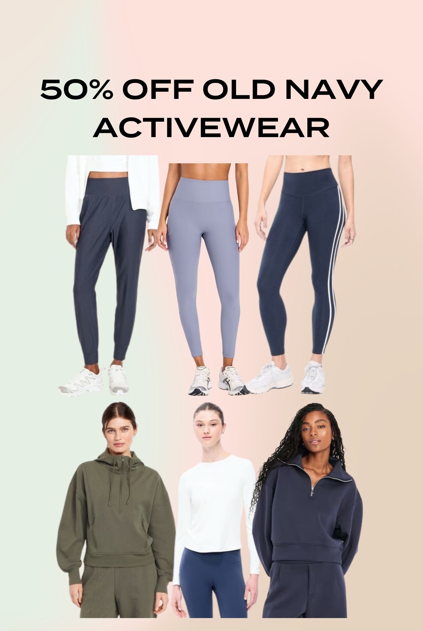 50% OFF old navy activewear!!

#LTKFindsUnder50 #LTKSaleAlert #LTKActive