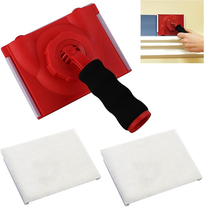Paint Edger Trimmer with 2 Replacement Pads | Edge Painting Tool for Walls, Ceilings, & Corners |... | Amazon (US)