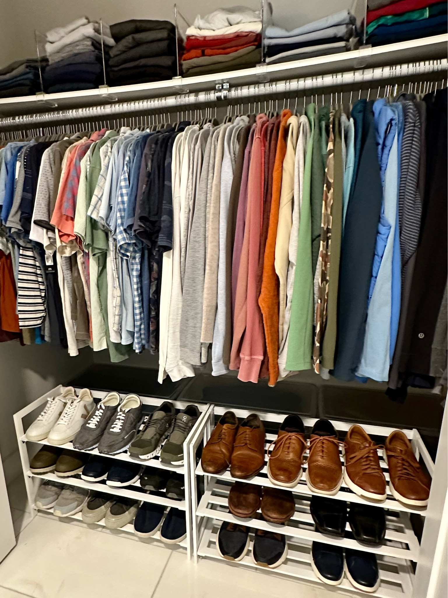 Simple closet organization | See below for the solutions we used to make this space tidier! 

#closet #organization #closetinspo #organize #home #organized

#LTKhome