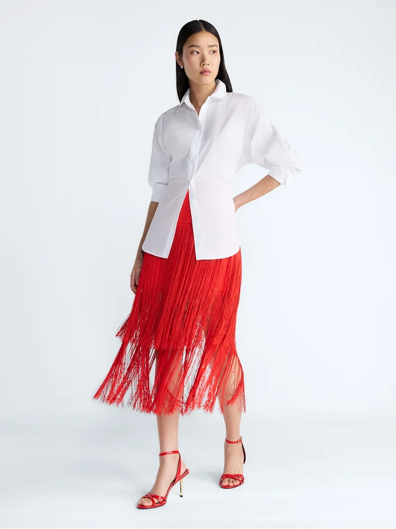 Devil Wears Prada Scoop Collection Women's and Women's Plus Fringe Skirt, Sizes 0-26W | Walmart (US)