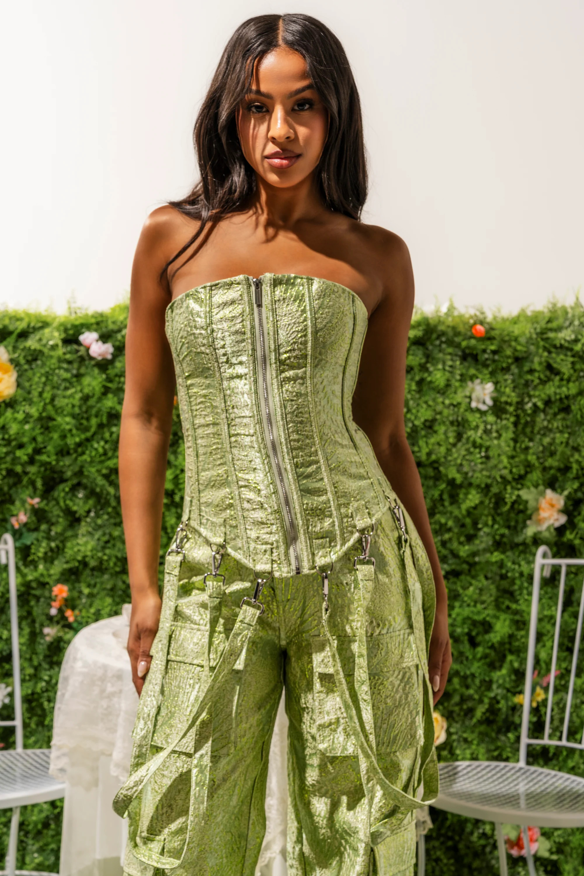 ENVY ME BROCADE CORSET TOP | AKIRA