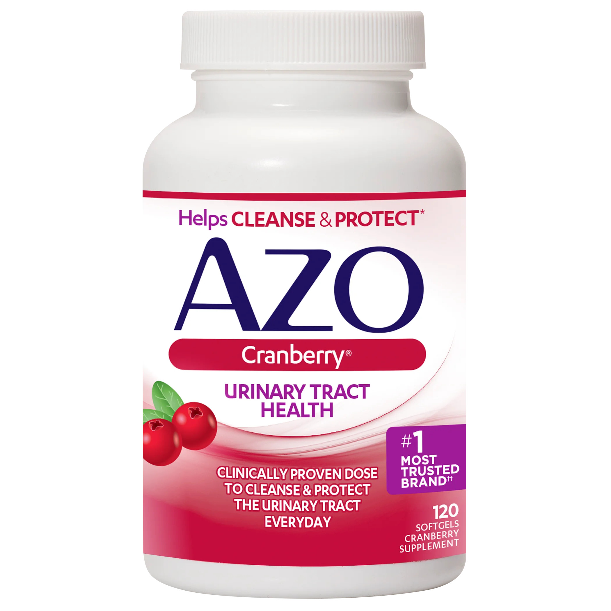 AZO Cranberry Urinary Tract Health Dietary Supplement, 120 Ct | Walmart (US)