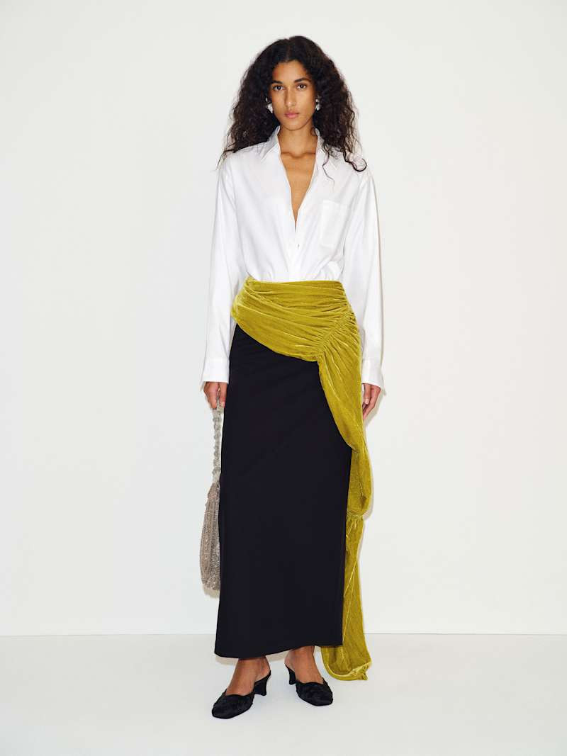 Reformation Dude Shirt Ivory Small | Reformation (Global)