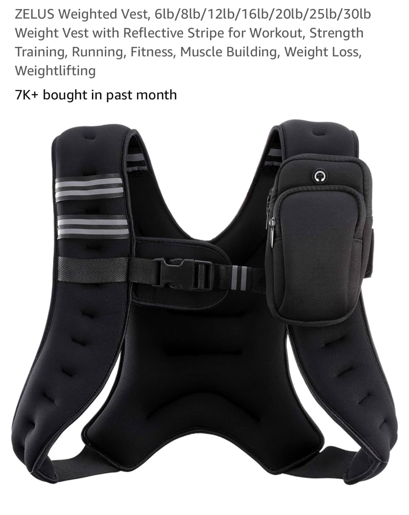 Weighted vest I have the 12lb 

#LTKFindsUnder50 #LTKFitness #LTKActive