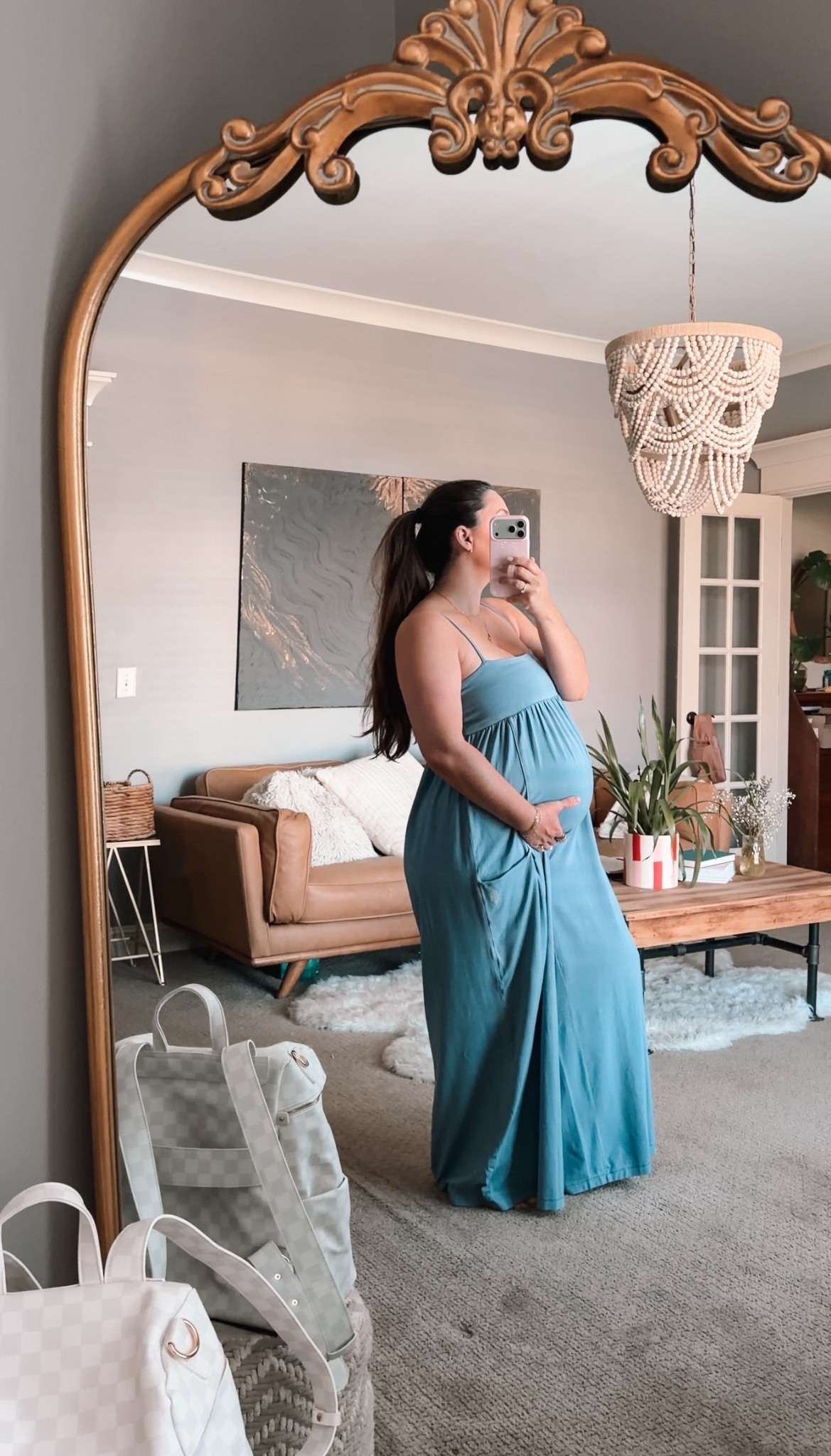 nearly 8 months pregnant w/ this romper on REPEAT

#LTKootd #LTKBump #LTKmomlife