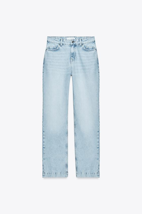 JEANS Z.04 STRAIGHT MID-WAIST FULL LENGTH | Zara UK
