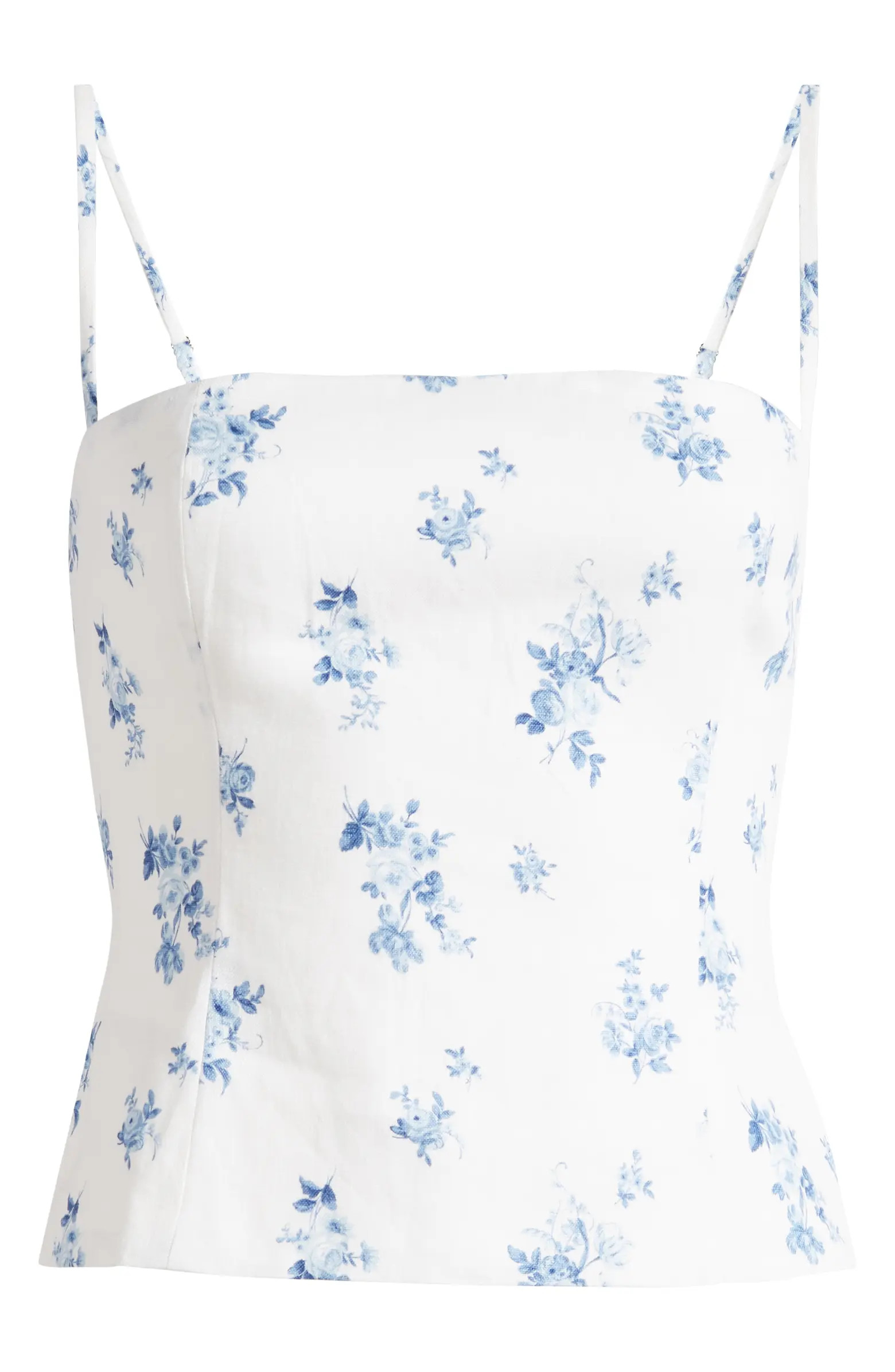 Overland Floral Linen Camisole | Nordstrom
