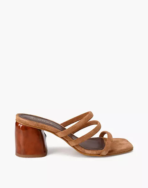 ALOHAS Suede Indiana Block-Heel Sandals | Madewell