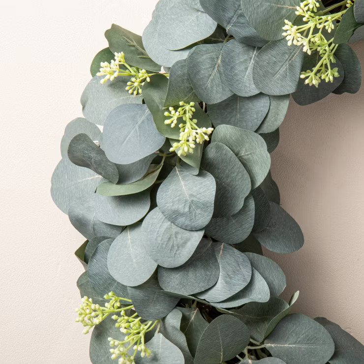 20" Faux Seeded Eucalyptus with Berry Wreath - Hearth & Hand™ with Magnolia | Target