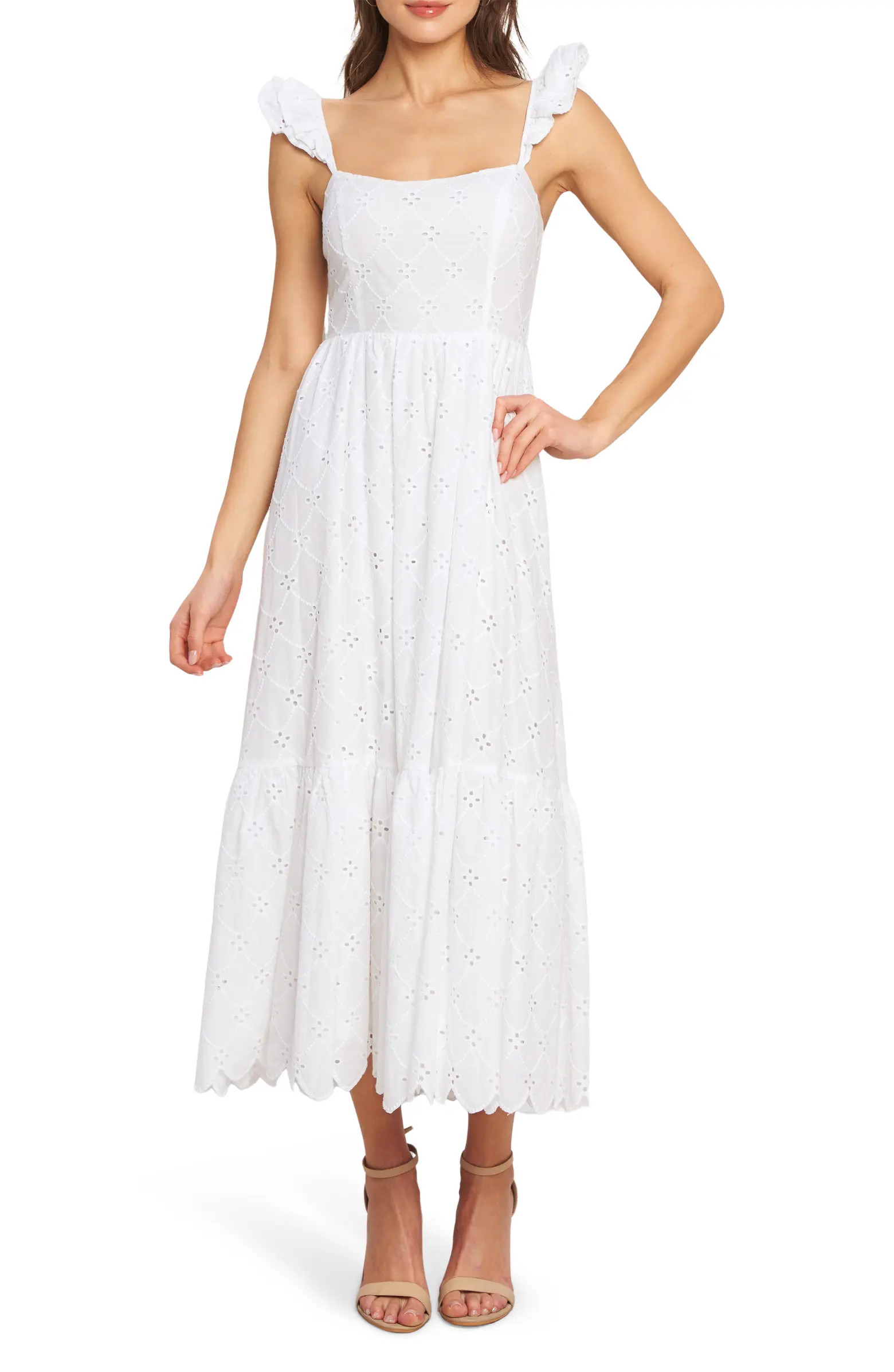Embroidered Eyelet Cotton Sundress | Nordstrom Rack