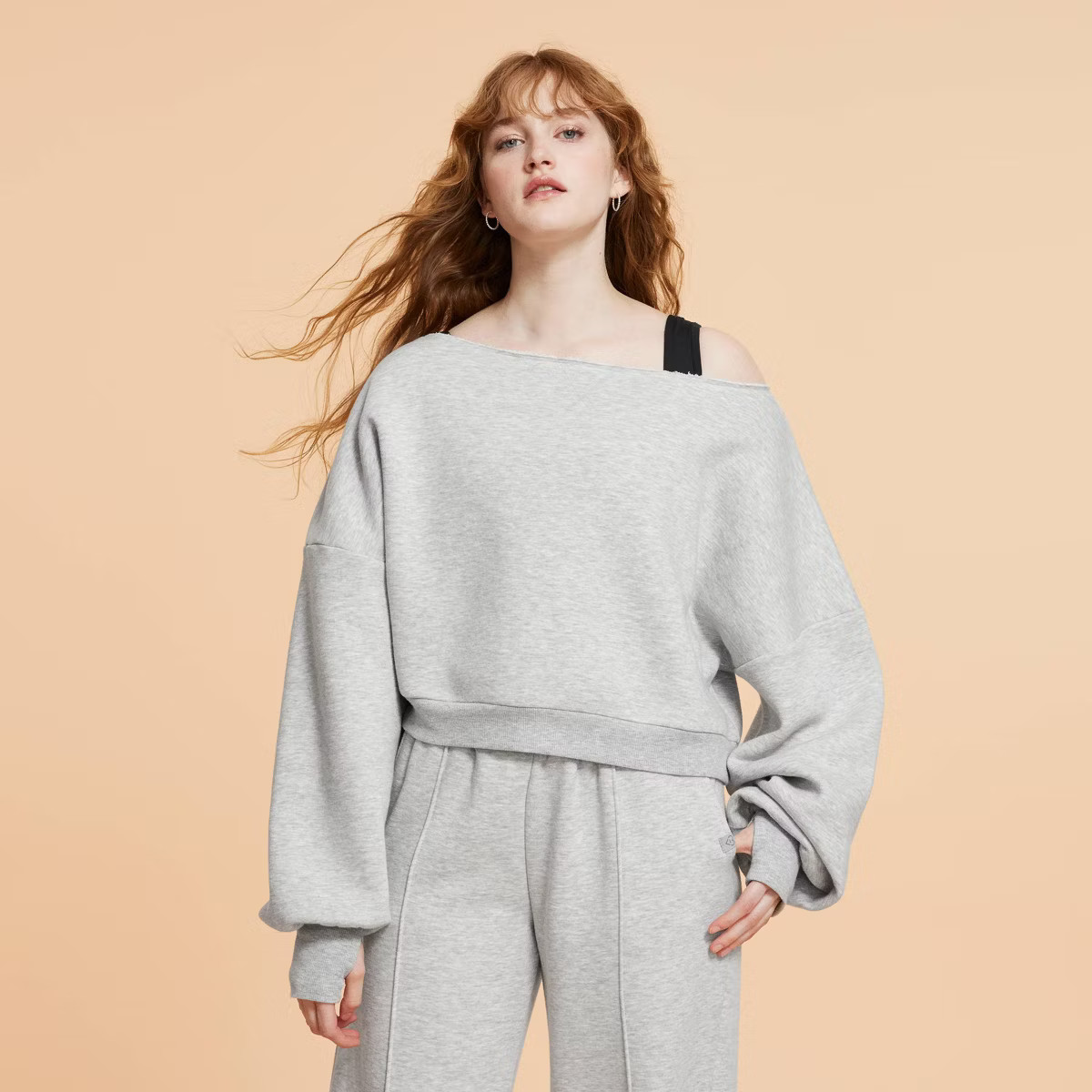 Blogilates Women's Dance Studio Off the Shoulder Sweatshirt | Target