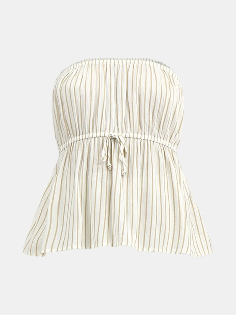 No Boundaries Tube Top and Palazzo Pants Set, 2-Piece, Women's | Walmart (US)