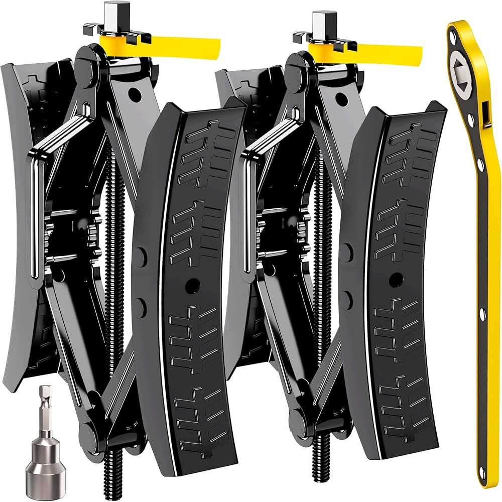 Camper Wheel Chock Stabilizer 2 Sets, Upgraded Side Grain Heavy Duty X-Shaped Stabilizer Wheel Ch... | Amazon (US)