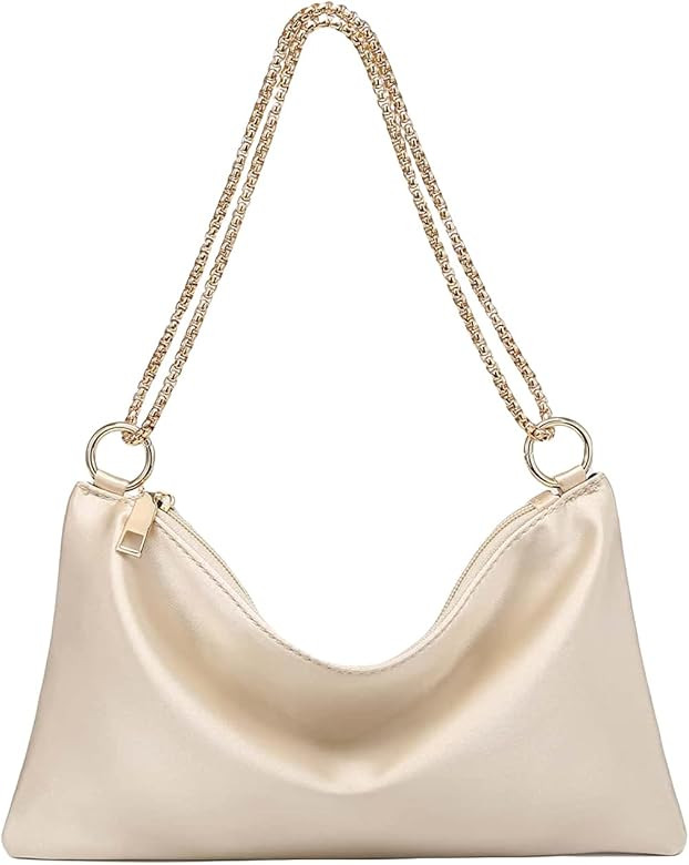 Verdusa Women's Satin Evening Handbag Shoulder Bag Purse | Amazon (US)