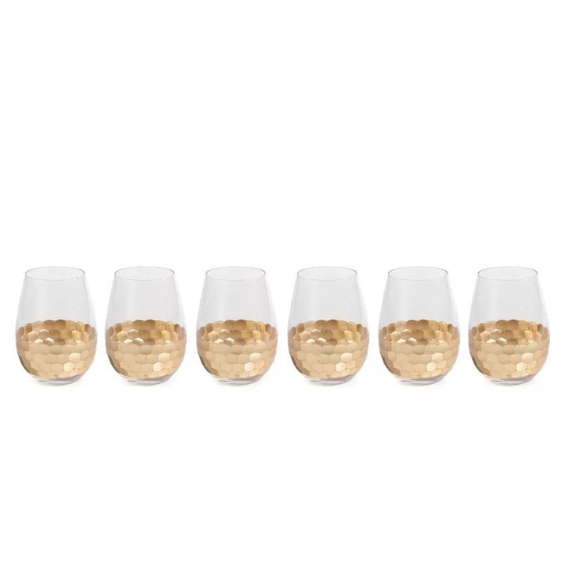 Downer 19 oz. Stemless Wine Glass (Set of 6) | Wayfair Professional