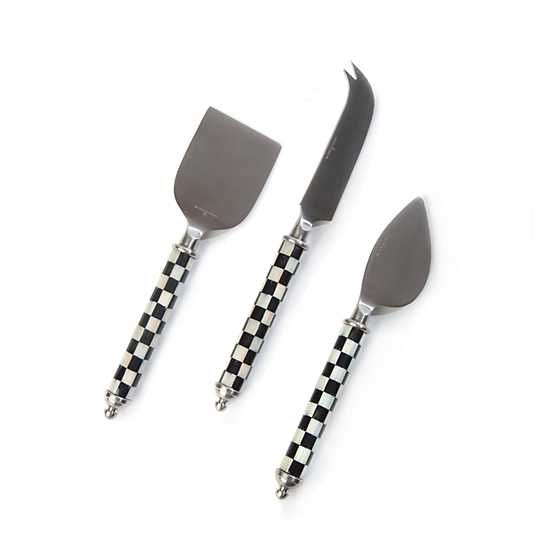 Supper Club Cheese Knife Set - Courtly Check | MacKenzie-Childs