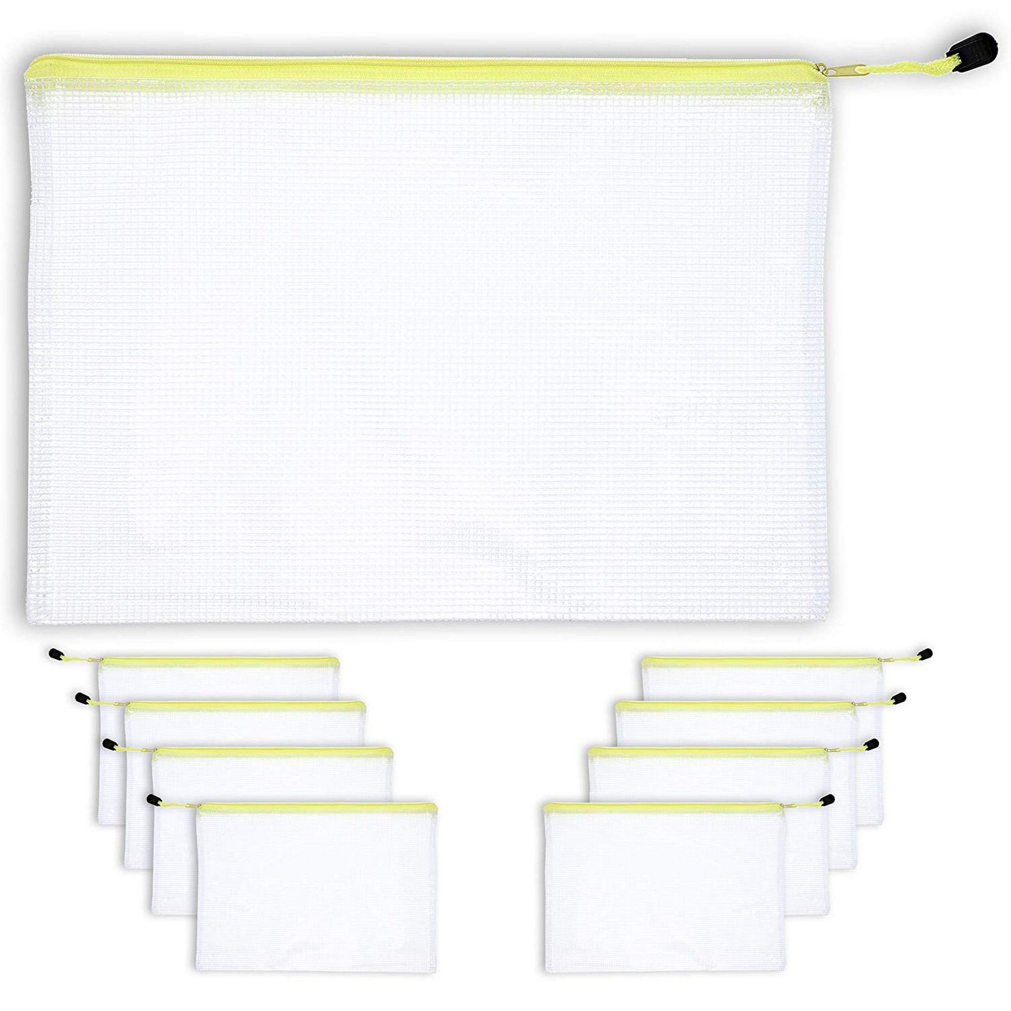 24-Pack Large Mesh Zipper Pencil Pouch A4 Document Holder for School and Office - Walmart.com | Walmart (US)