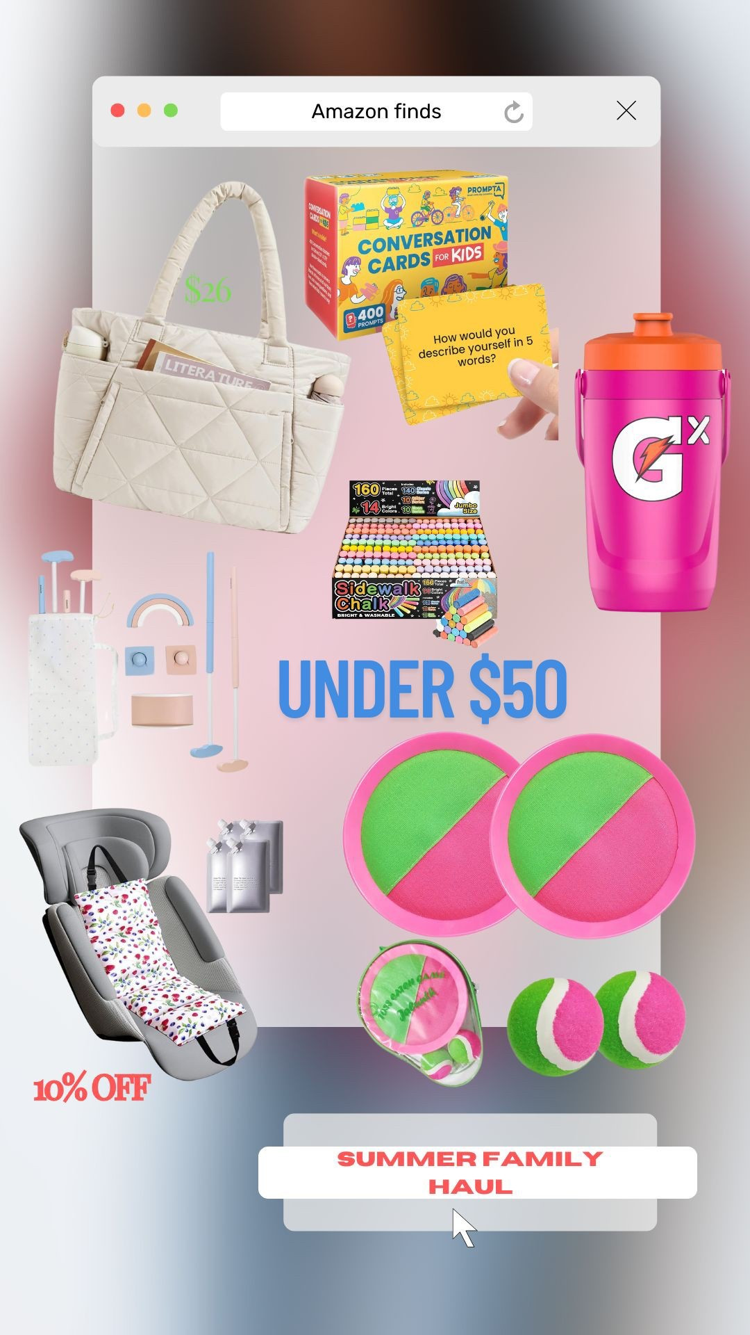 Summer finds under 50 for the whole family🧃

#LTKFamily #LTKSaleAlert #LTKKids